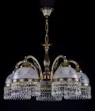 Люстра из латуни с подвесками L329CLN
