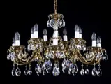 Люстра из латуни с подвесками L336CLN 
