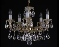 Люстра из латуни с подвесками L344CLN