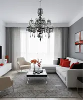 Хрустальная люстра черная ATCH8+4A