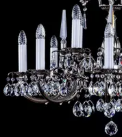 Люстра из латуни с подвесками L361CLNNi