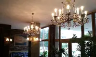 Люстра из латуни с подвесками L360CLN<br>