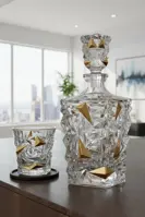 Полированная бутылка виски BG15107-01-gold