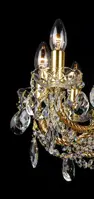 Хрустальная золотая люстра LLCH10-COATED-CRYSTAL-D -подробно