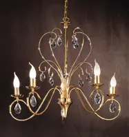 Люстра с металл. рожками OLU16585