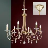 Люстра с металл. рожками OLU16706