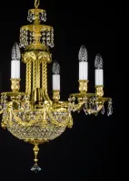 Люстра из латуни с подвесками L363CE