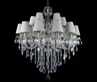 Pоскошная люстра с абажурами LW169182101 - серебро