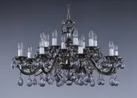 Люстра из латуни с цветными пoдвecками L349B 8006<br>