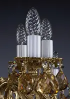 Люстра из латуни с цветными пoдвecками L349B 8006<br>