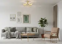 Квадратный потолочный светильник L245CLN