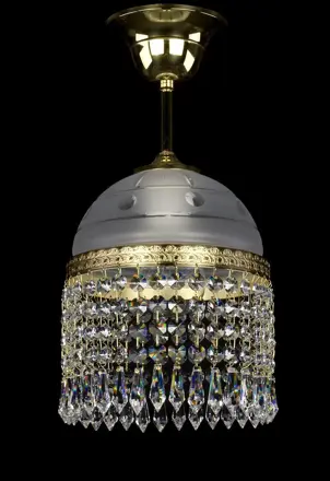 Люстра из латуни с подвесками L331CLN