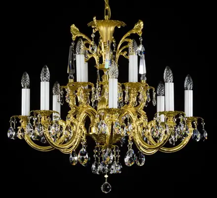 Люстра из латуни с подвесками L360CLN 