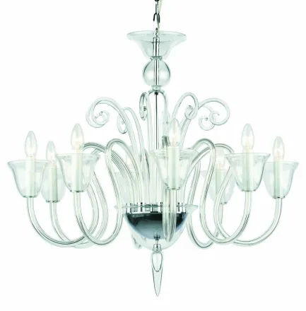 Люстра из гладкого стекла Preciosa La Scala 8 Ni