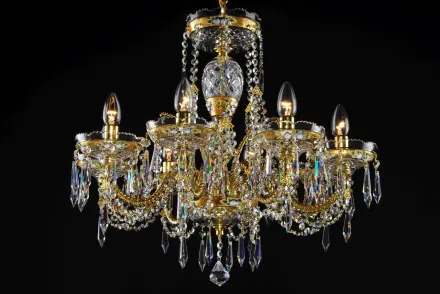 Хрустальная люстра LLCH08-CRYSTAL-GOLD