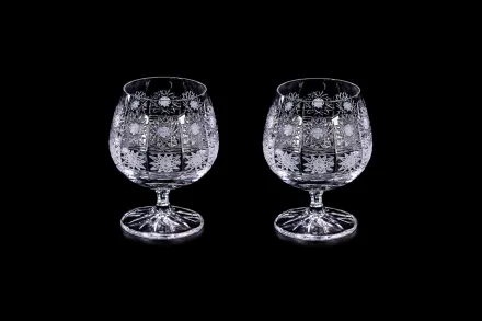 Граненые стаканы для рома Набор 2 шт 12010-250ml