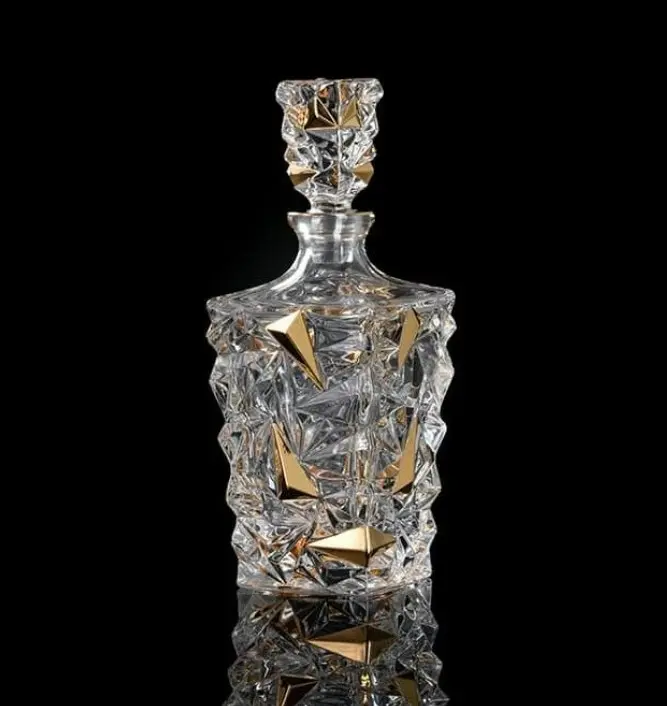 Полированная бутылка виски BG15107-01-gold