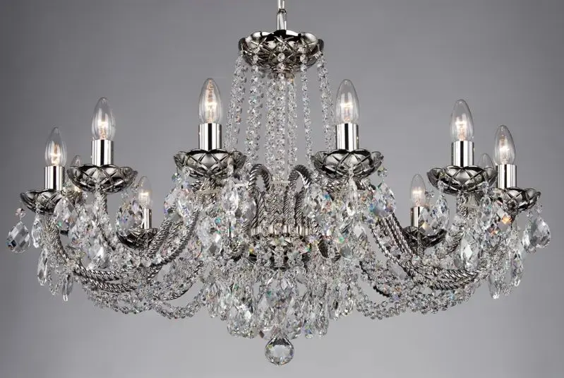 Хрустальная люстра LLCH12-COATED-CRYSTAL-NBNSNi Хрустальная люстра LLCH12-COATED-CRYSTAL-NBNSNi