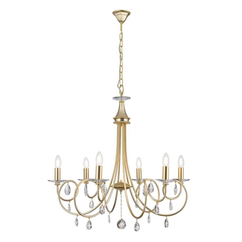 Люстра с металл. рожками OLU16706